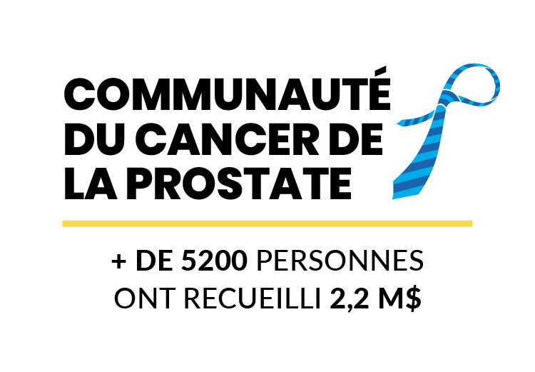 Communauté du cancer de la prostate : + de 5200 personnes ont recueilli 2,2 M$