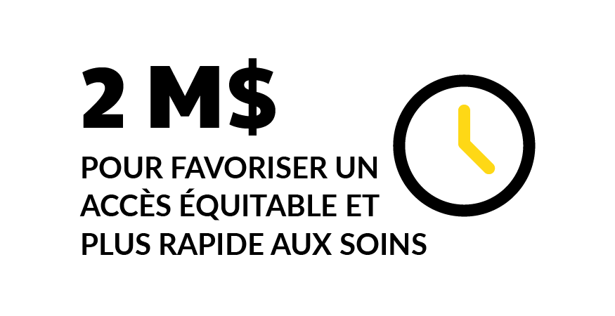 2 M$ pour favoriser un accès équitable et en temps opportun aux soins