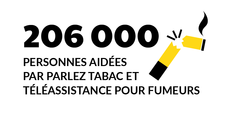 206 000 personnes aidées par la Téléassistance pour fumeurs et Parlez tabac