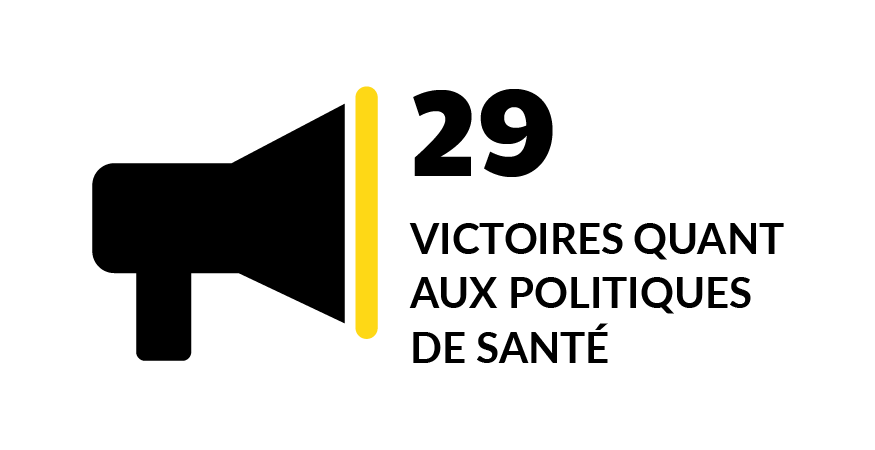 29 gains politiques en santé après recommandations de la SCC