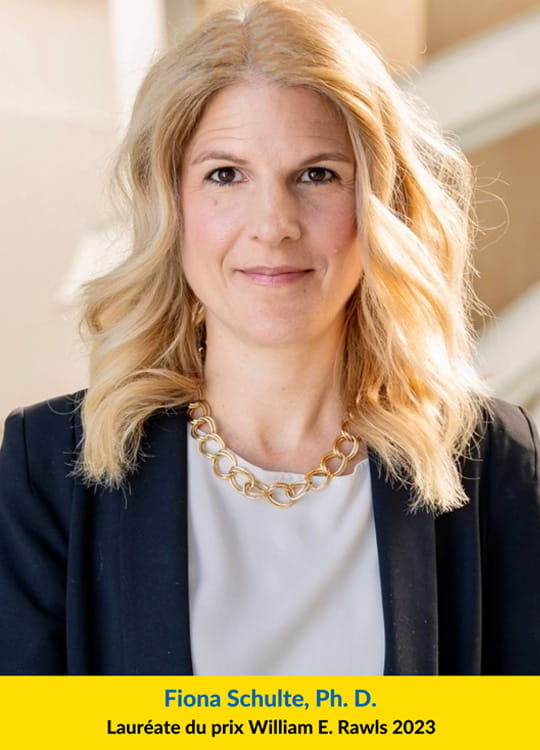 Fiona Schulte, Ph. D. Lauréate, Prix William E. Rawls 2023