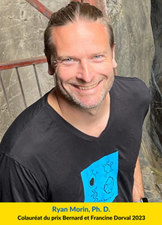 Ryan Morin, Ph. D.   Colauréat, Prix Bernard et Francine Dorval 2023