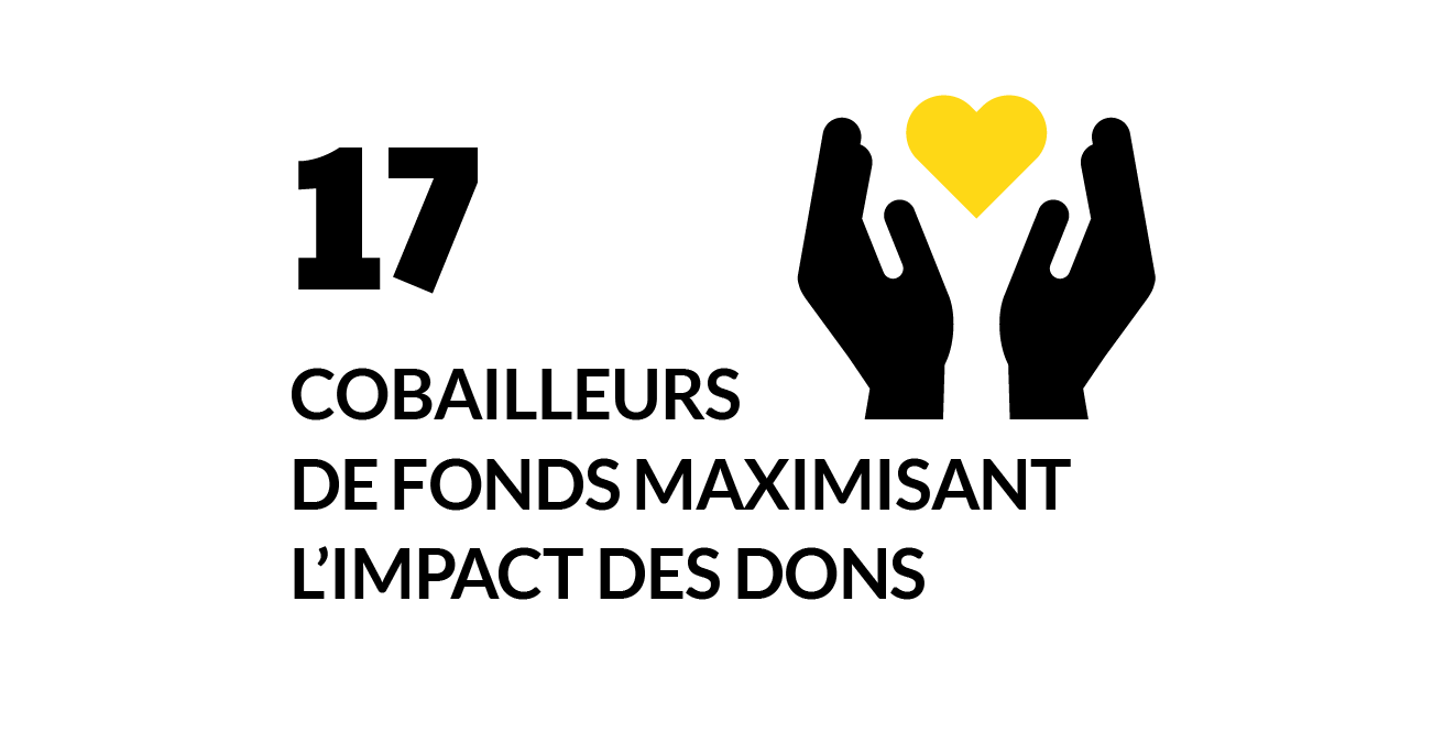 17 cobailleurs de fonds pour maximiser l’impact des dons